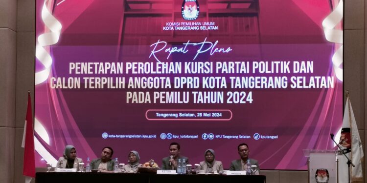 Rapat Pleno Terbuka, KPU Tetapkan Calon Terpilih Anggota DPRD Tangsel 2024
