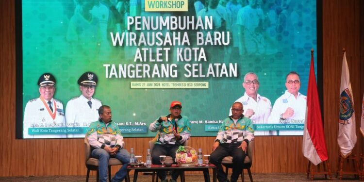 Workshop Wirausaha Atlet, Koni Tangsel Targetkan Bangun Industri Olahraga