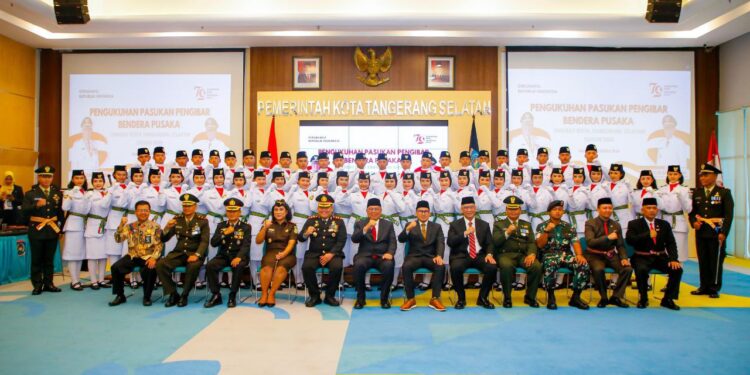 50 Anggota Paskibraka 2024 Tingkat Tangsel Dikukuhkan