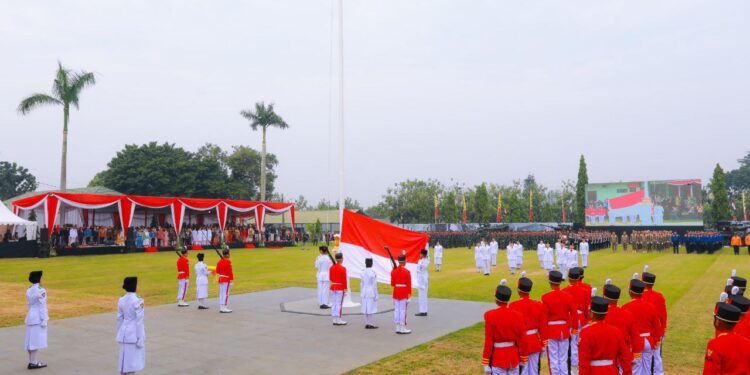 Pemkot Tangsel Gelar Upacara HUT ke-79 RI di Pondok Jagung