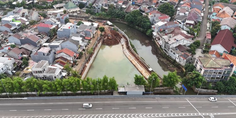 Pengendalian Banjir, DSDABMBK Tangsel Bangun Tandon PBI