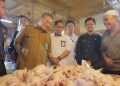 Asisten Daerah (Asda) II Kota Tangerang Selatan, Heru Agus Santoso sidak Pasar Serpong.