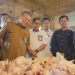 Asisten Daerah (Asda) II Kota Tangerang Selatan, Heru Agus Santoso sidak Pasar Serpong.