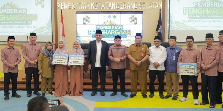 Pemkot Tangsel Beri Penghargaan kepada Kafilah Berprestasi di MTQ Banten 2026