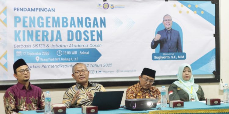 Tingkatkan Kualifikasi dan Karir Dosen, Prodi MPI Unpam Gelar Pendampingan SDM Berbasis Sister